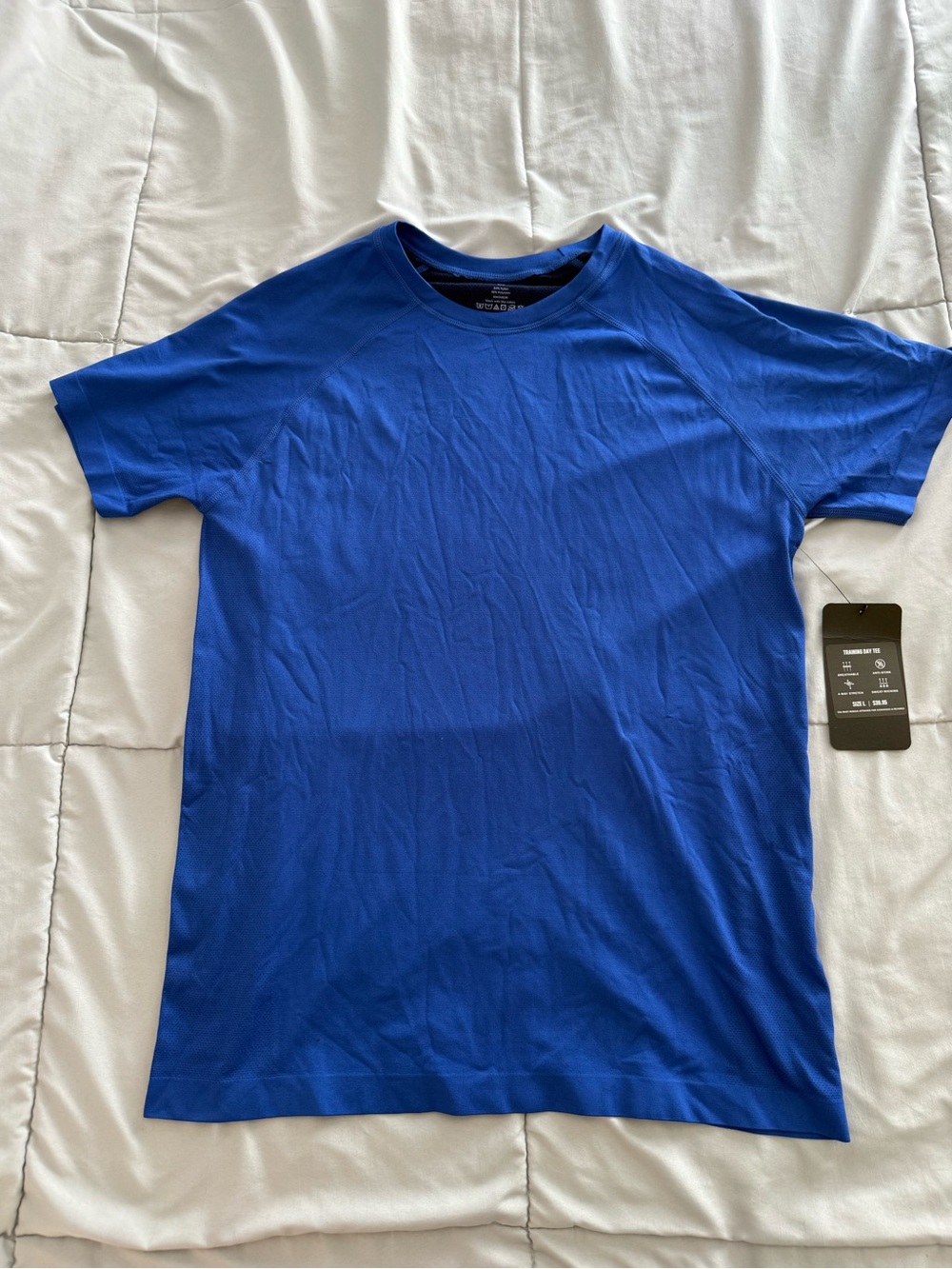 Fabletics Men's Crew Tee - Royal Blue